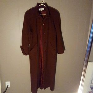 Vintage long wool Albert Nipon coat size 6